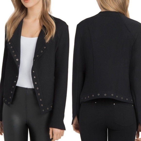 Lysse Black Grommet Stretch Moto Jacket - Picture 9 of 9